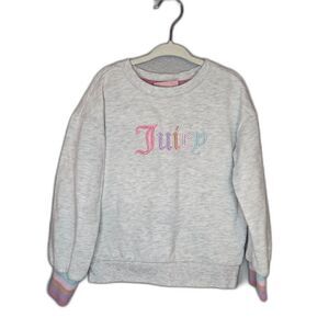 Juicy Couture Girl's Gray Crewneck Sweatshirt Size 5